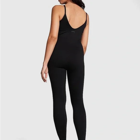 Pink Victoria’s Secret Soft seamless workout onesie adjustable Strap Bodysuit - Picture 2 of 12